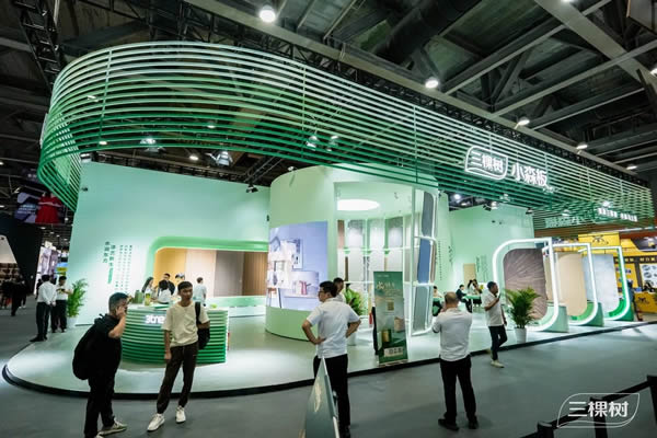 展商风采 | 三棵树携小森板全新实木水漆大板及空间解决方案闪耀定制家居展